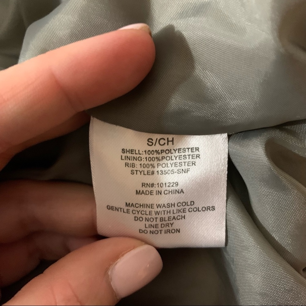 Ashley by 26 International Outerwear | Army Green Bomber Jacket | Sz S - Picture 13 of 13